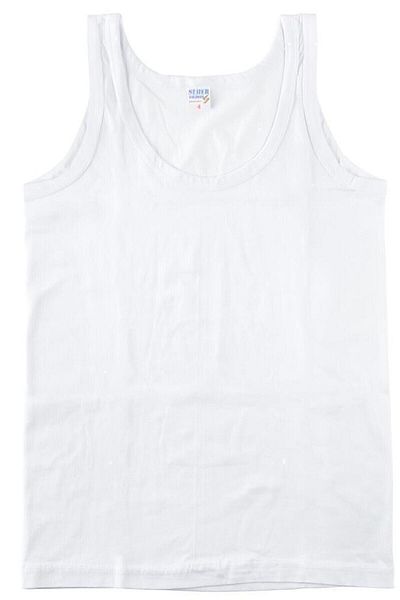 ENTAHA Boy's White Tank Top - Pack of 6 Elf568S0036Ccm6