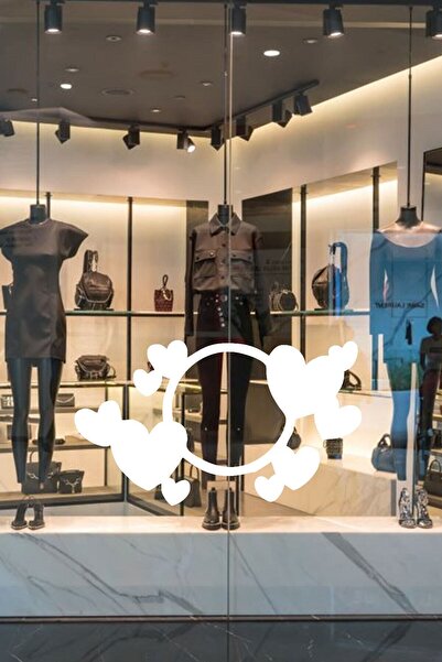 MIGNATIS ملصق قلب دائري لعيد الحب في 14 فبراير 60 سم