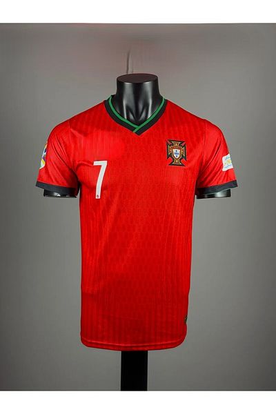 ANDREAM Portugal Ronaldo Red 24-25 Adults Soccer Jersey