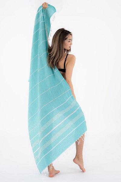 Akaystore 100% βαμβακερό ριγέ μπάνιο Spa Peshtemal |   Πετσέτα παραλίας