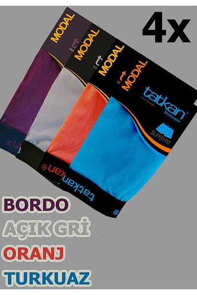 tatkan Ανδρικά μποξεράκια Lycra Modal 4 συσκευασιών