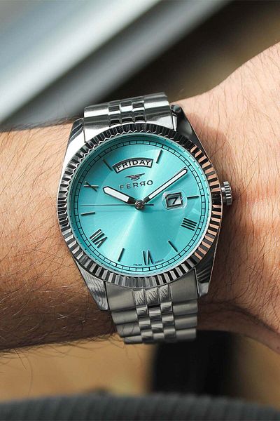 FERRO F11130A15 Men's Watch with Steel Band