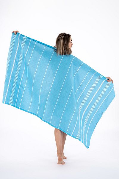 Akaystore 100% Cotton Striped Bath Spa Peshtemal |   Beach Towel
