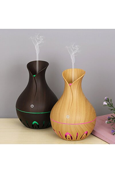 Tuşla Gelsin Ultrasonic Humidifier Led Işıklı 200ml Ahşap Hava Nemlendirici U...