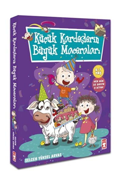 Timaş Yayınları Küçük Kardeşlerin Büyük Maceraları Set (5 KİTAP) Selcen Yükse...