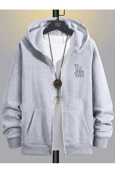 Relax family xf Men's Winter Hooded Zipper Sweatshirt Jacket