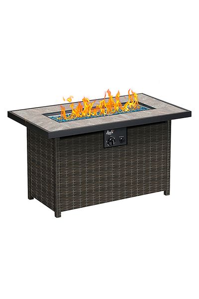 Bali 60,000 BTU Rectangular Propane Gas Outdoor Firepit