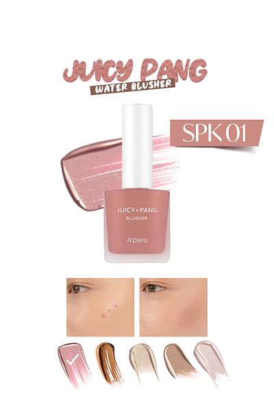 Missha لون الفاكهة - تأثير مرطب من Juicy-pang Water Blusher (SPK01)