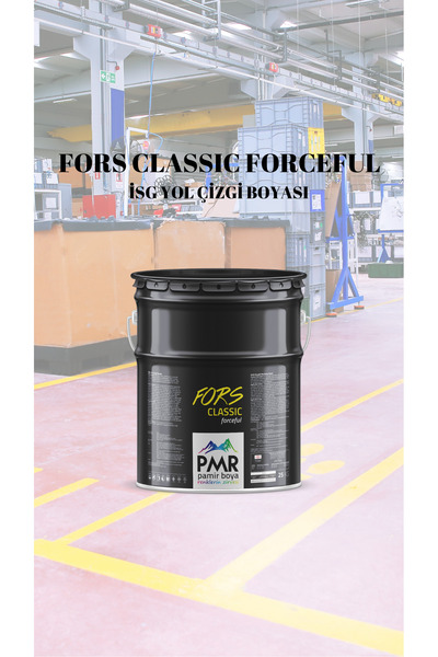 PMR Pamir Boya Renklerin Zirvesi Fors Classic Forceful İSG Yol Çizgi Boyası S...