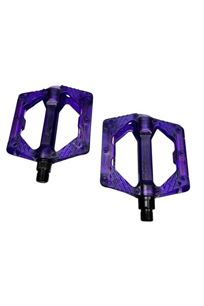 Rectus BİSİKLET PLATFORM PEDAL ÇİVİLİ TRANSPARAN MOR  ŞEFFAF