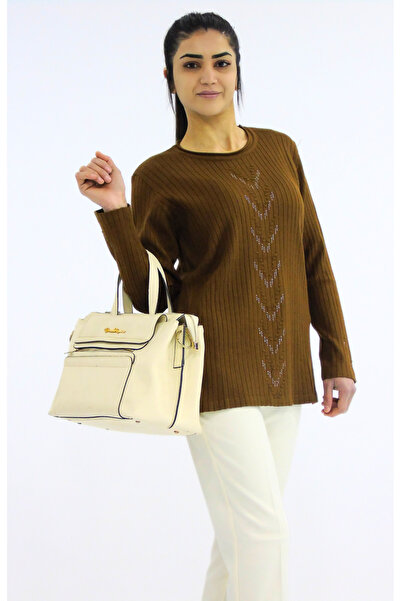 Tuğra Crew Neck Ribbed Knitwear Sweater