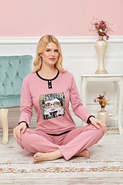 Easy Tedarik Long Sleeve Pajama Set Model no 7616