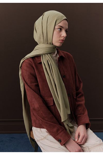 Fresh Premium Çağla Plain Wool Shawl