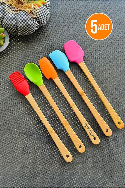 Orvila Bamboo Spatula Set of 5