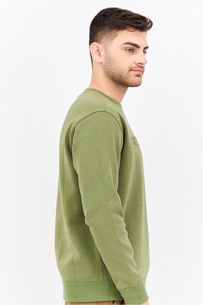Champion Men Sportswear Fit Long Sleeves Outdoor Sweatshirt, Light Olive