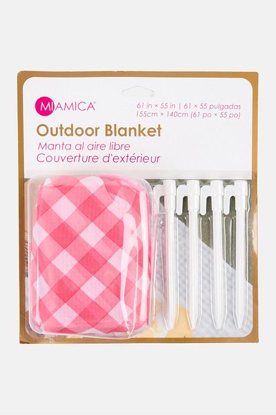 Miamica Outdoor Blanket 155 X 140 Cm, Pink