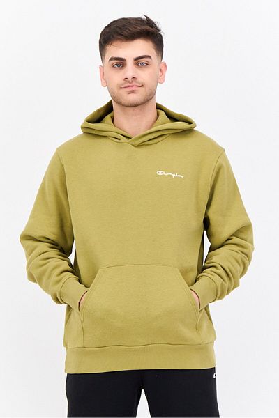 Champion Men Sportswear Fit Embroidered Logo Long Sleeves Outdoor Sweatshirt, Olive