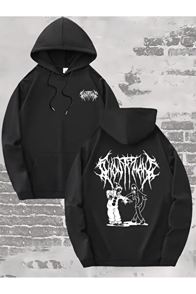 Aqweem Unisex Fashion Hudi, Στάμπα κινουμένων σχεδίων, Casual μακρυμάνικο μπλ...