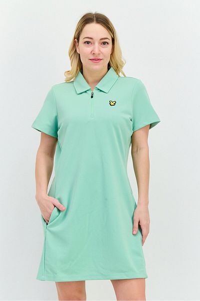 Lyle & Scott Women Brand Logo Mini Dress, Green