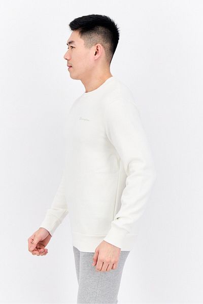 Champion Men Sportswear Fit Long Sleeve Outdoor Sweatshirts, Ivory