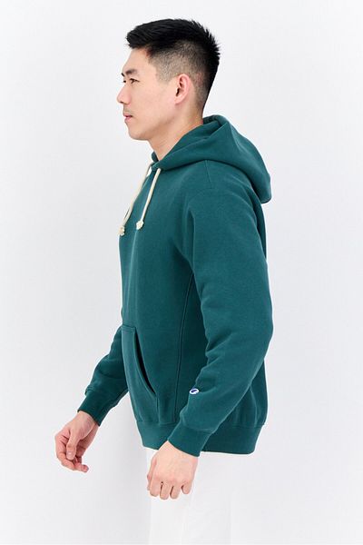 Champion Men Sportswear Fit Long Sleeves Outdoor Hoodies, Green