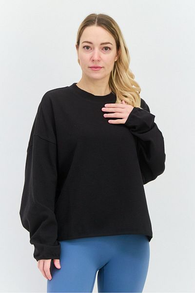 Puma Women Sportswear Fit Long Sleeves Outdoor Sweatshirt, Black