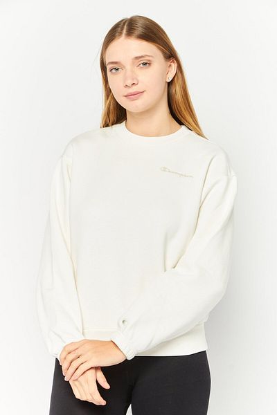 Champion Women Custom Fit Outdoor Sweatshirt, Off White