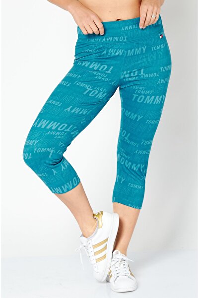 Tommy Hilfiger Sport Women Sportswear Fit Training Crop Tight, Turquoise