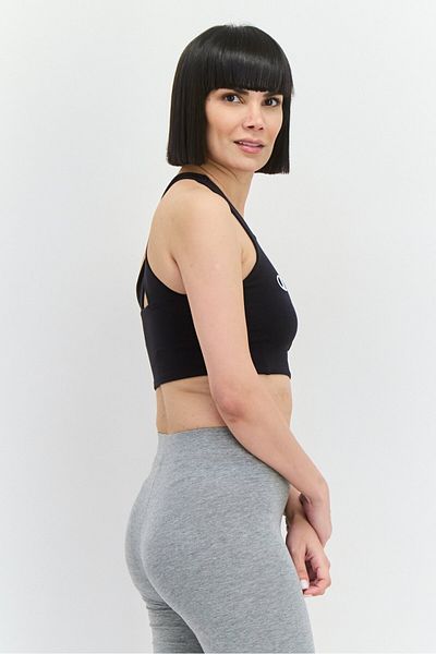Champion Women Sportswear Fit Non Padded Training Sports Bra, Black