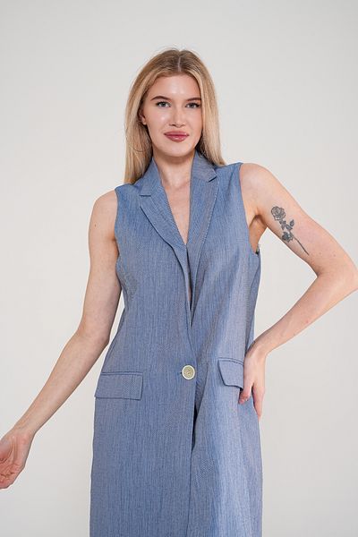 nisya Women's Long Button Detailed Vest