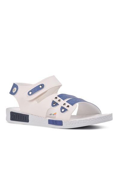 AYAKMOD White-Denim Blue Boy's Sandals
