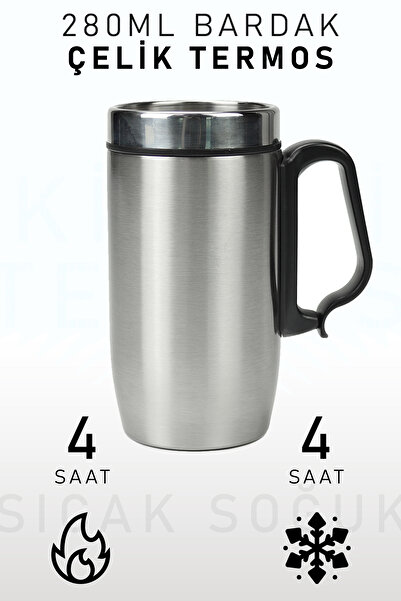 İkon store 280ml Steel Thermos with Handle