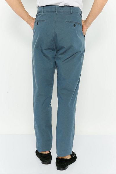 Robe Di Kappa Men Perfect Fit Solid Chino Pants, Blue Avio