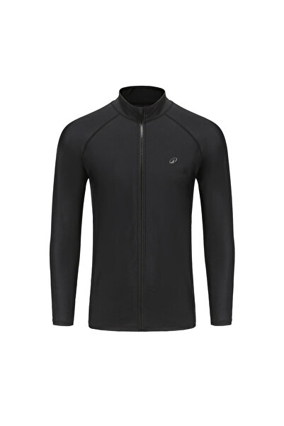 Decathlon Olaian Erkek Uzun Kollu Uv Korumalı Sörf Tişörtü - Siyah - 500