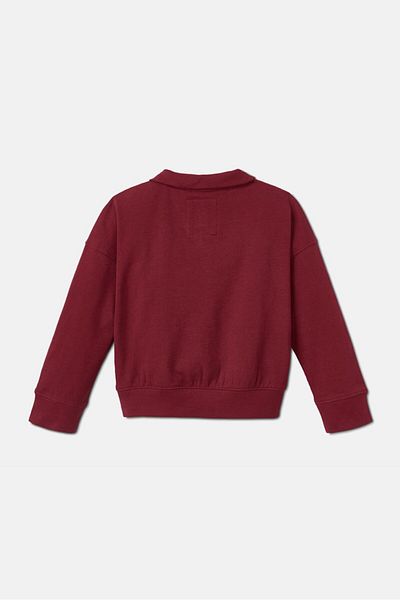 Tchibo Kids Girl Long Sleeve Graphic Sweatshirt, Red