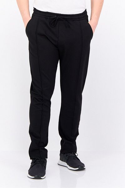 Threadbare Men Regular Fit Plain Jogger Pants, Black