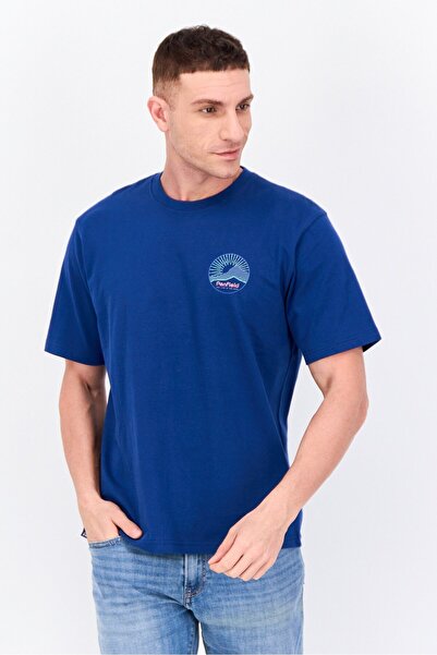 Penfield Men Crew Neck Short Sleeve Graphic Print T Shirt, Dark Blue