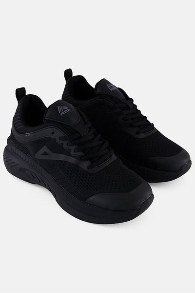 RBX Men Live Life Active Lace Up Running Shoes, Black