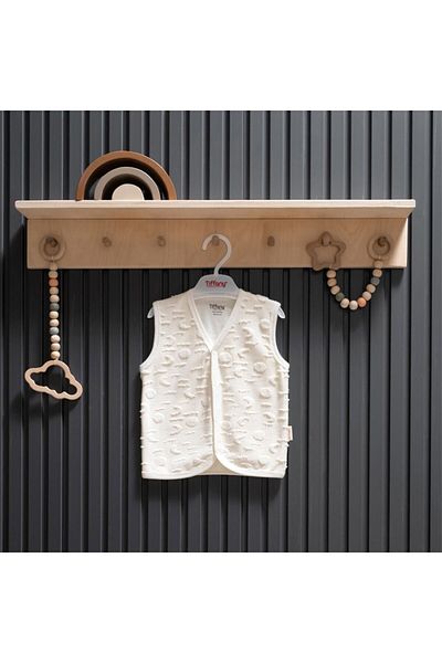 Tiffany Ecru Moon Theme Baby Vest - 35005