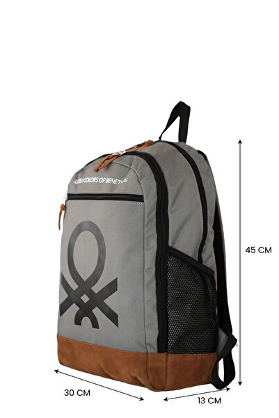 United Colors of Benetton Unisex Gray Backpack 13056