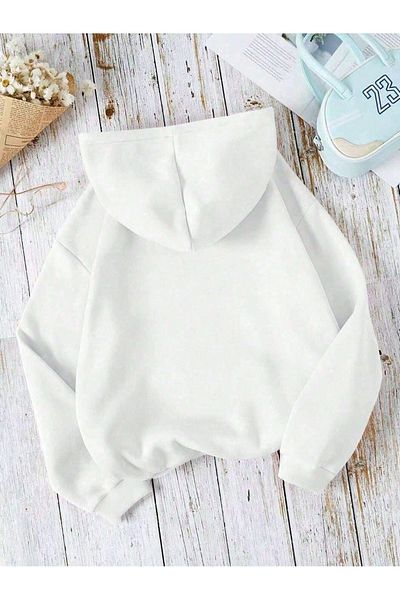PALPİTO Φούτερ με κουκούλα Unisex White Outer Banks με στάμπα