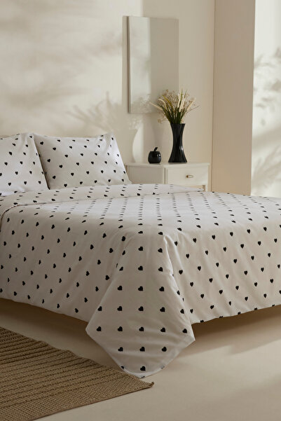 Sarah Anderson Amour Black Double Duvet Cover Set