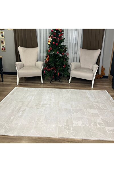 Apex Azur 6531 Krem Modern Makina Halısı