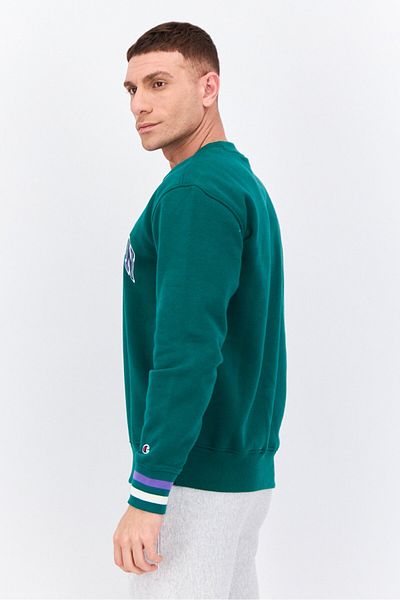 Champion Men Sportswear Fit Long Sleeves Outdoor Sweatshirt, Green