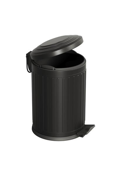 AQUA BAGNO Midas  Çöp Kovası -Pedallı 12 lt. , Mat Siyah