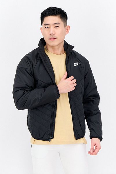 Nike Men Therma Fit Long Sleeve Outdoor Jacket, Black