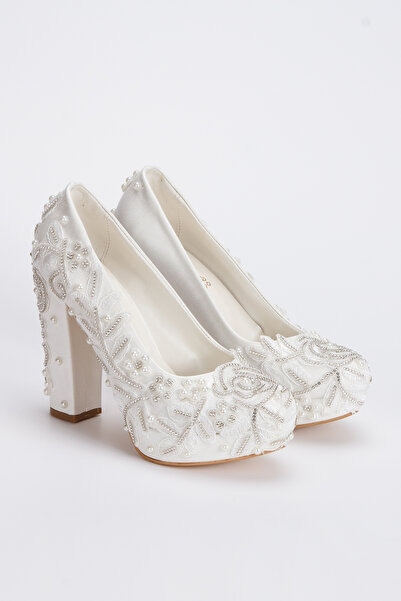 Best Wedding Dress 12 cm Thick Heels