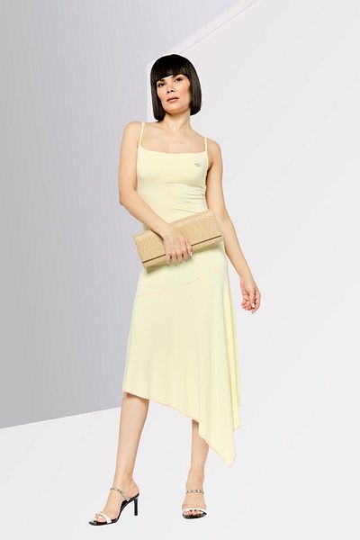 Diesel Women Brand Logo Midi Dress, Yellow