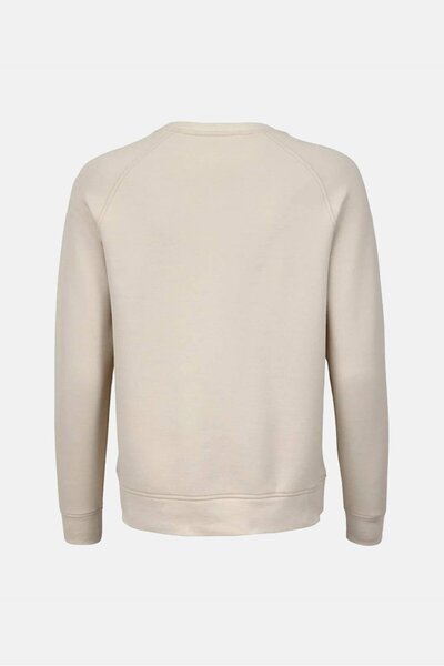 Tchibo Women Crew Neck Long Sleeve Plain Sweaters, Cream