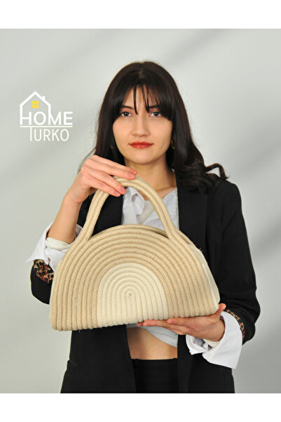 HomeTurko Geantă boemă pentru femei, geantă pentru femei din iută, geantă pen...